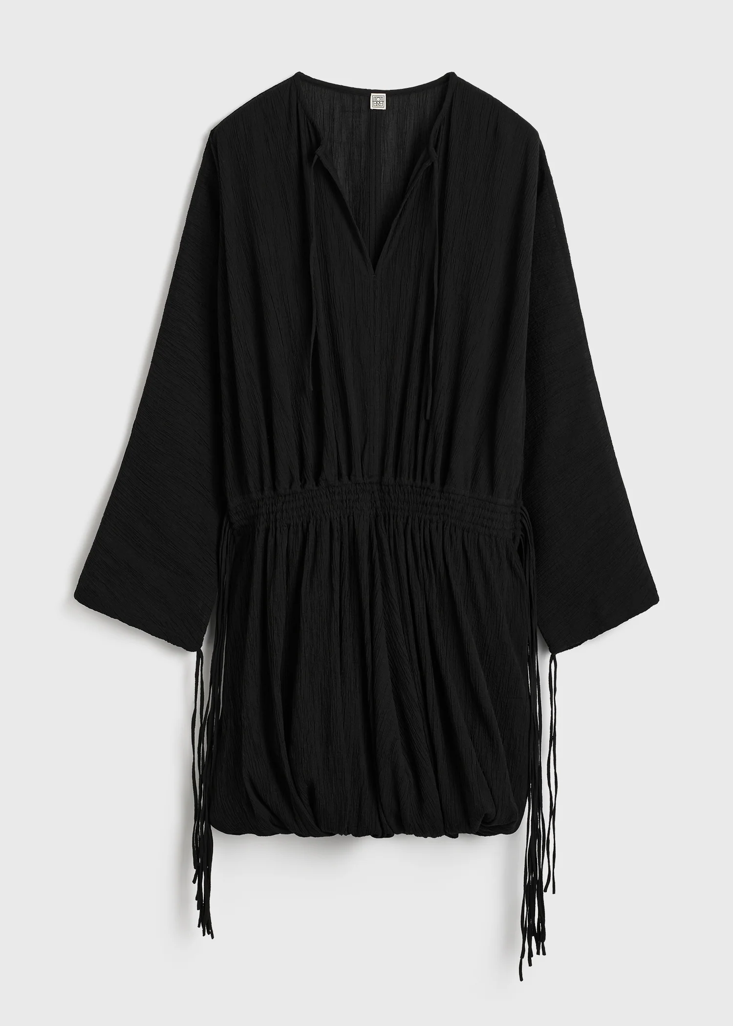 Drawstring dress black - Image 5
