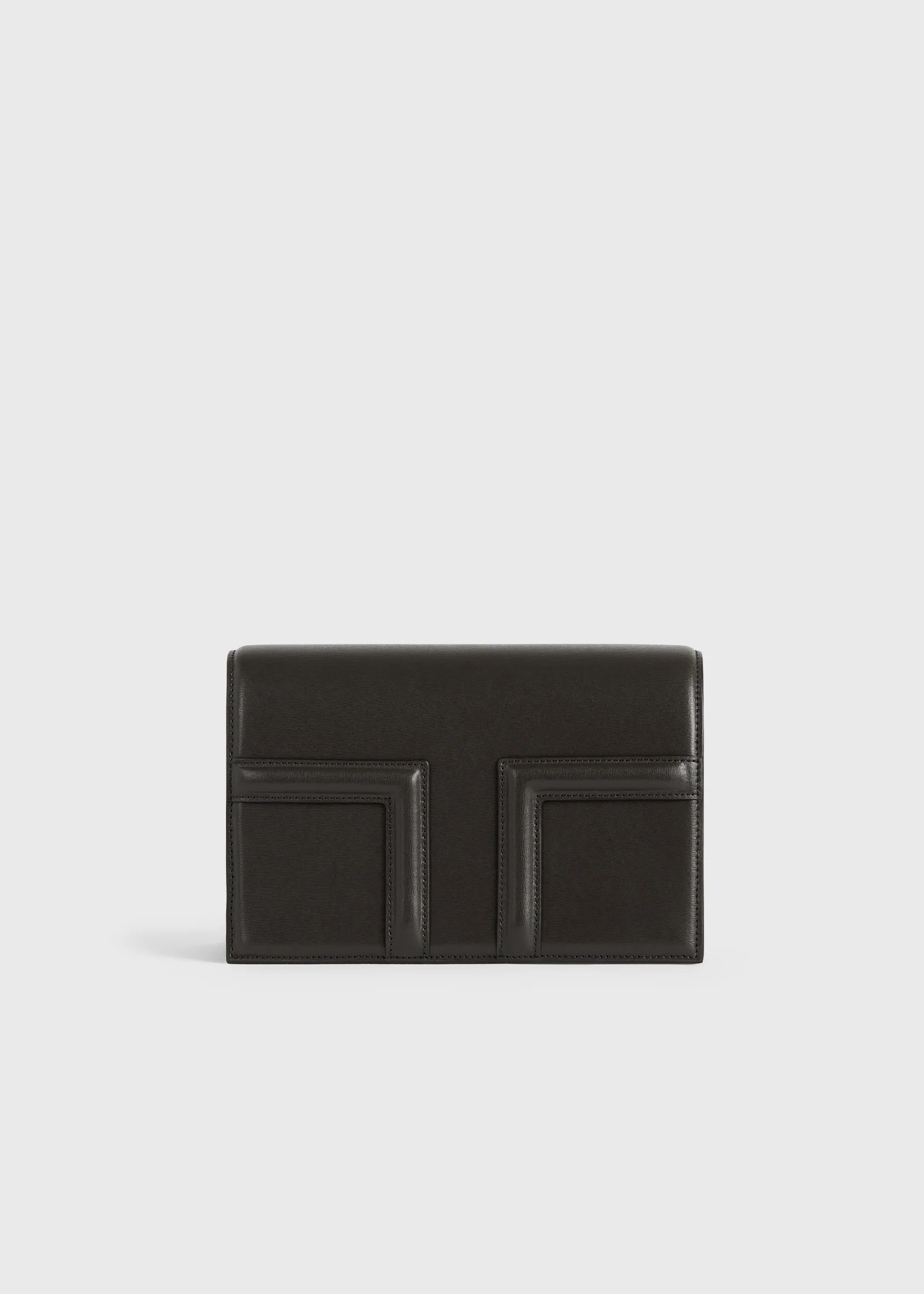 Mini T-flap leather bag bark - Image 5