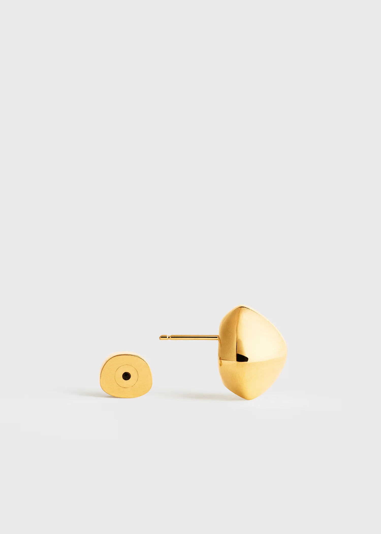 Pebble studs gold - Image 6