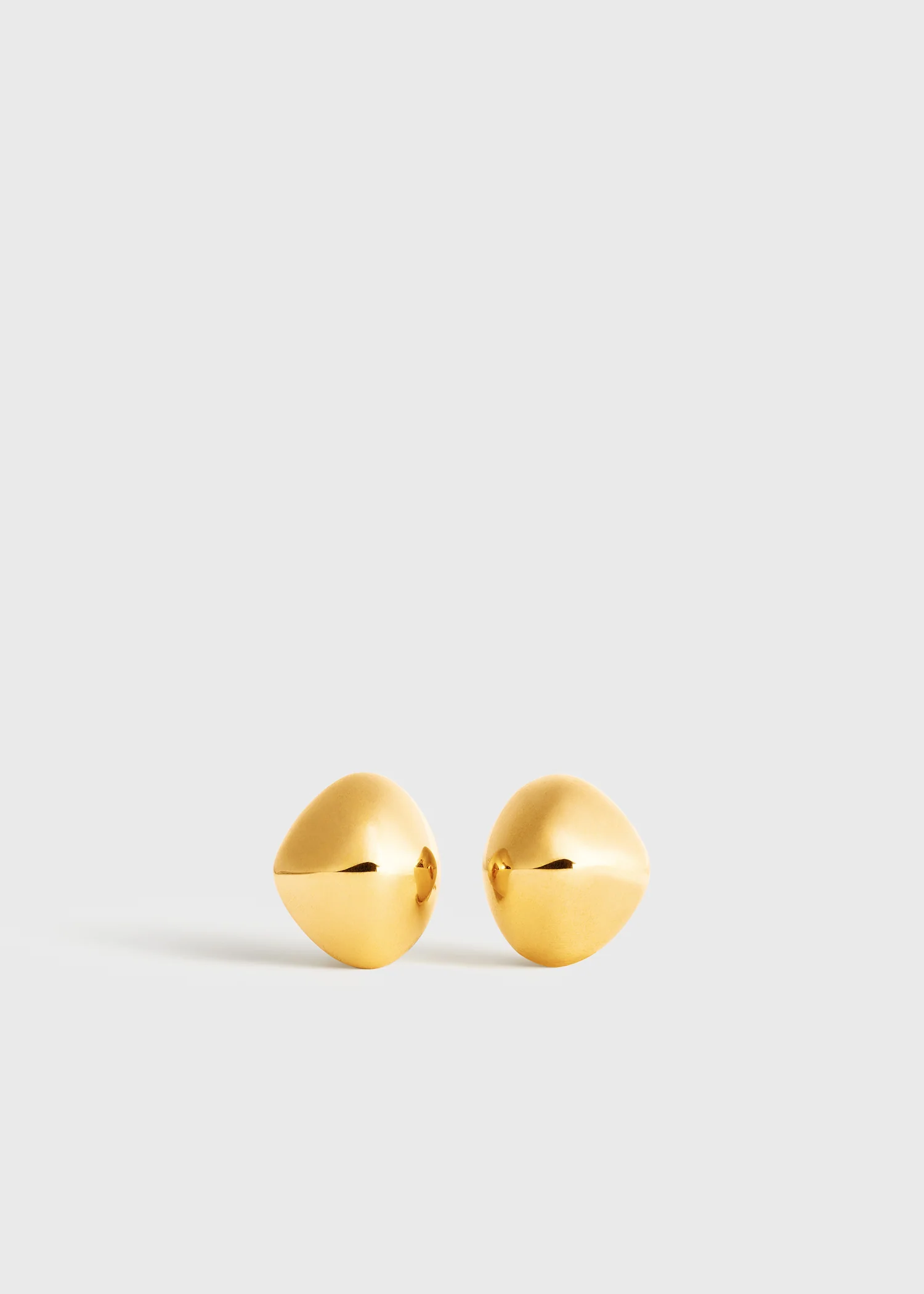 Pebble studs gold - Image 9