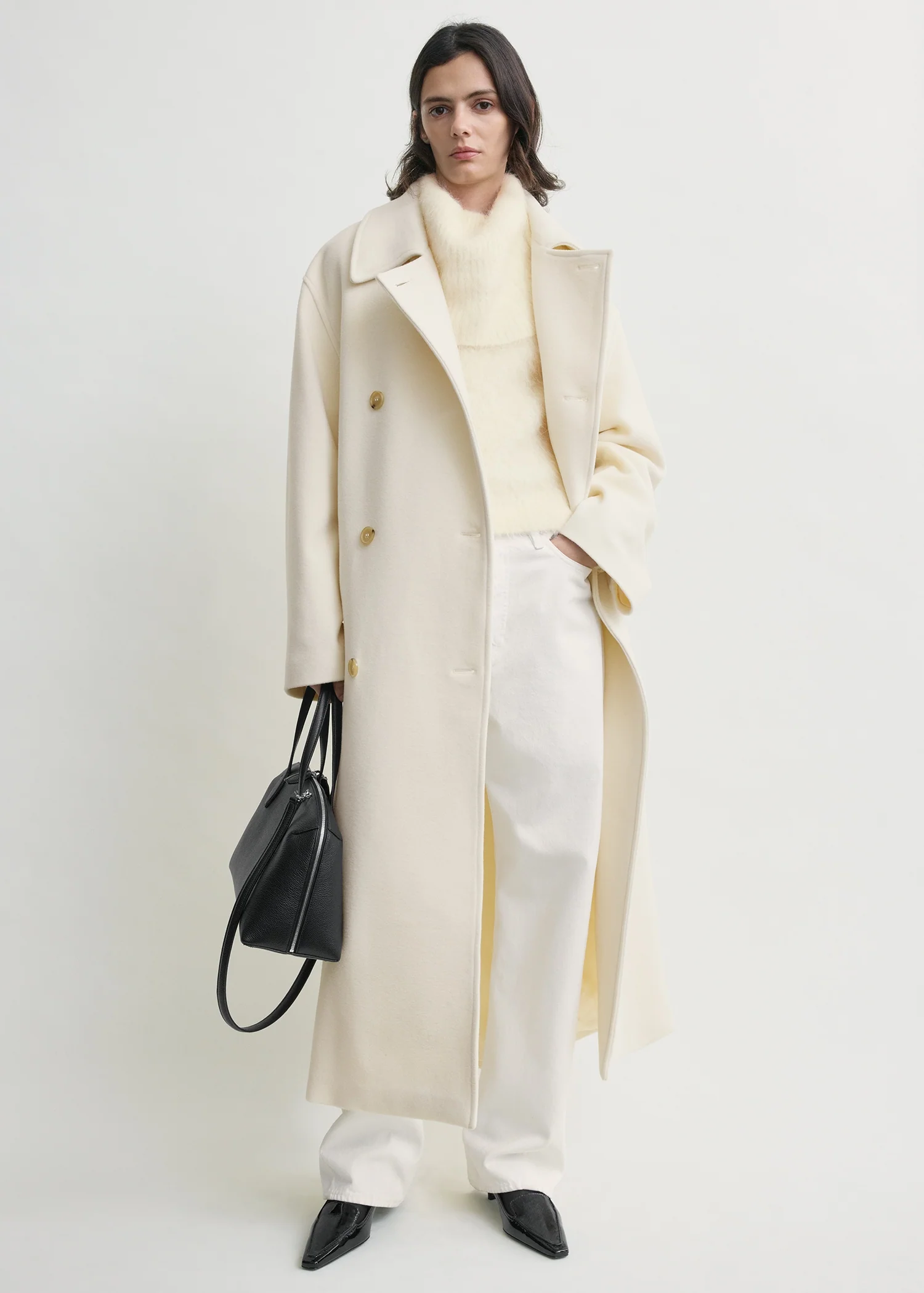 Shield coat ecru