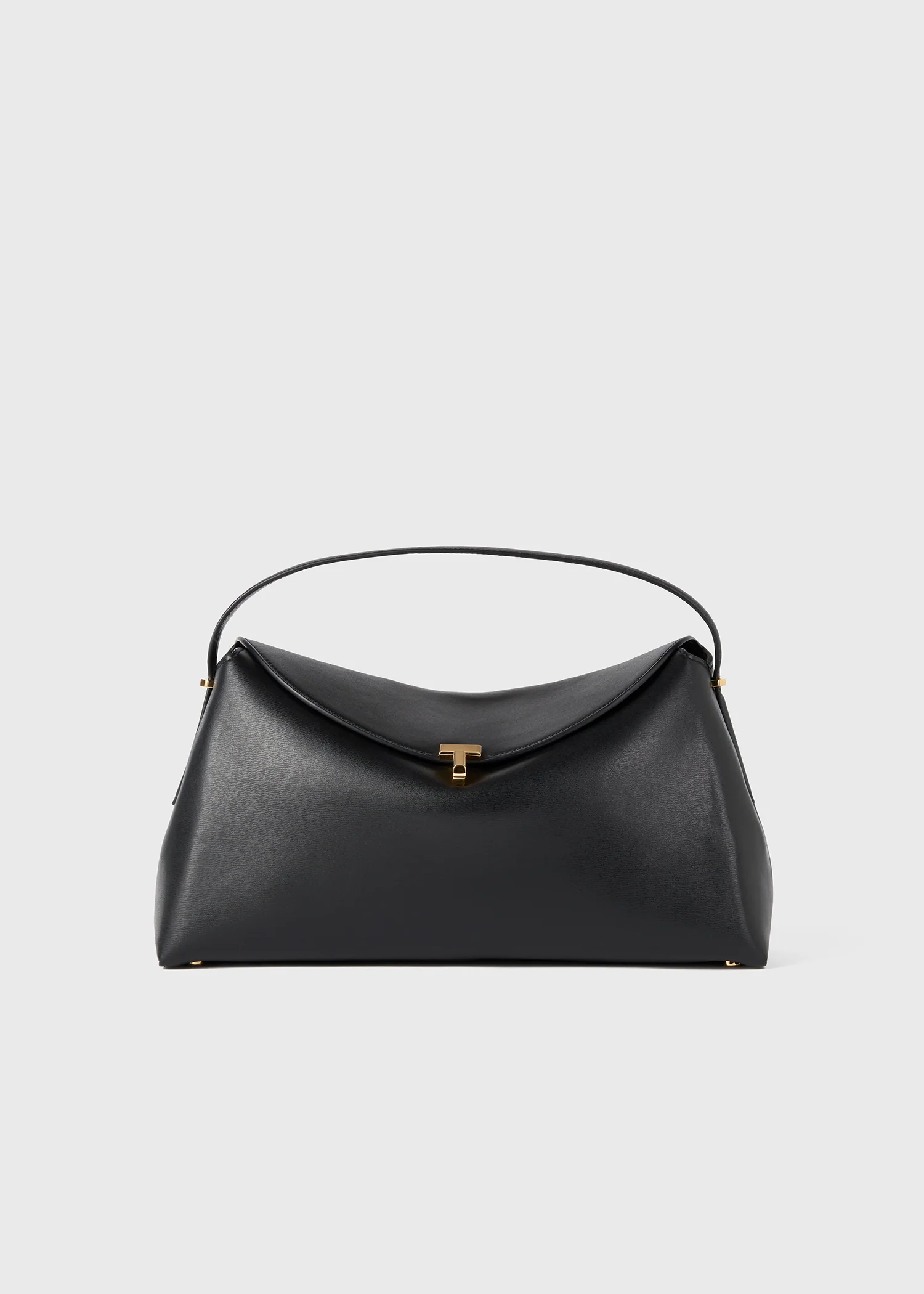T-lock leather top handle black - Image 9