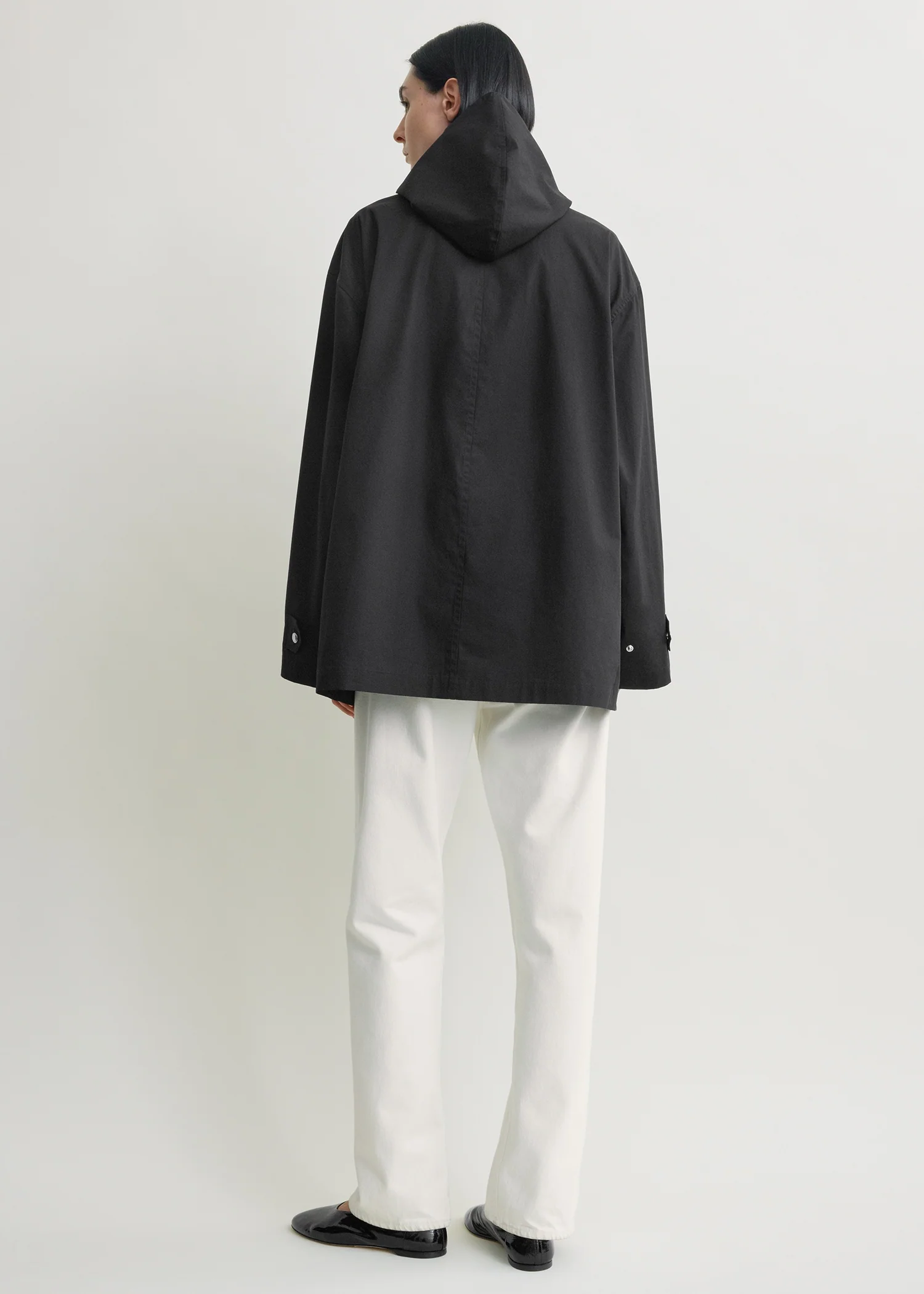 Technical scarf jacket black - Image 3